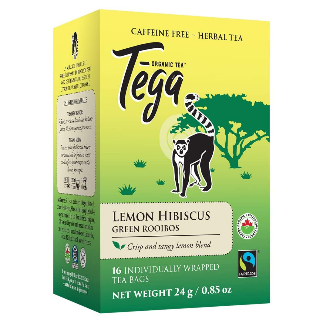 Tega Tea Organic Green Herbal Tea Lovers Gift Pack (4 x 16ct Boxes)