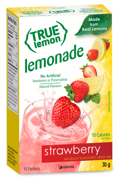 True Lemon Strawberry Lemonade 10-Count - Elua, a Branch Point Company