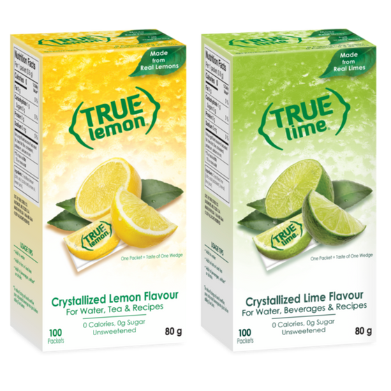 True Lemon & Lime (1x100ct each Flavor)