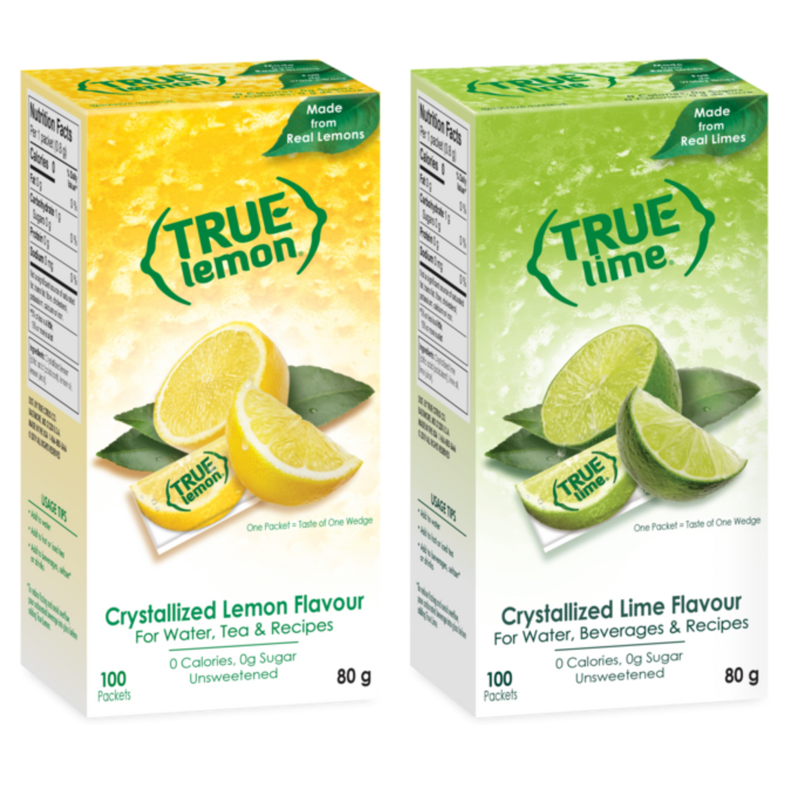 True Lemon & Lime (1x100ct each Flavor)