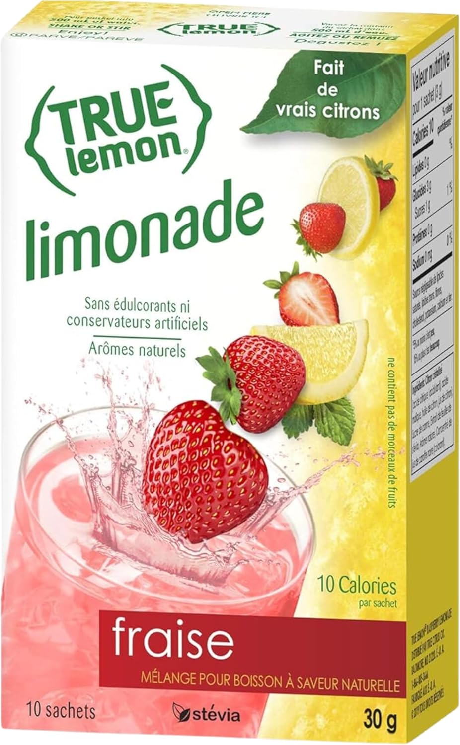 True Lemon Strawberry Lemonade 10-Count