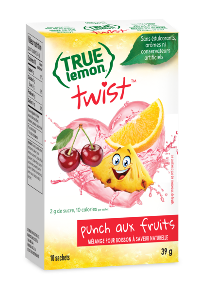 True Lemon Twist Drink Mixes - Fruit Punch (10-Count)