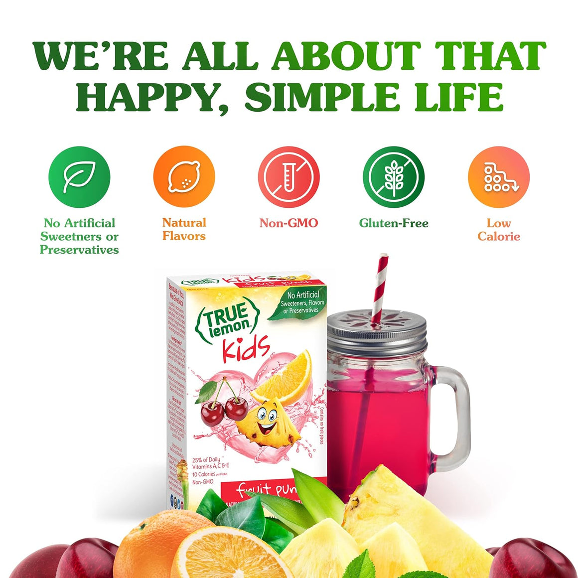 True Lemon Twist Drink Mixes - Fruit Punch (10-Count)