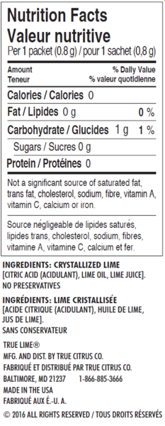 True Lemon & Lime (1x100ct each Flavor)