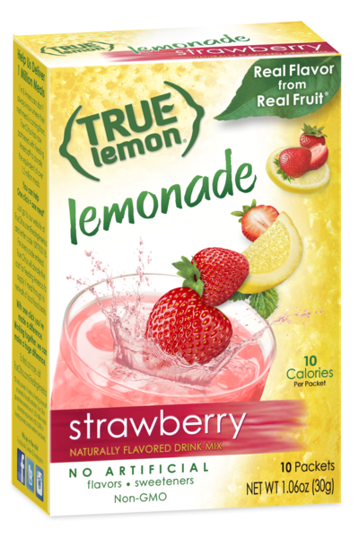True Lemon Strawberry Lemonade 10-Count (Best Before April 21, 2024)