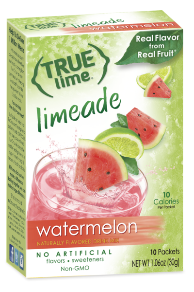 True Lime Watermelon Limeade 10-Count (Best Before June 27, 2024)