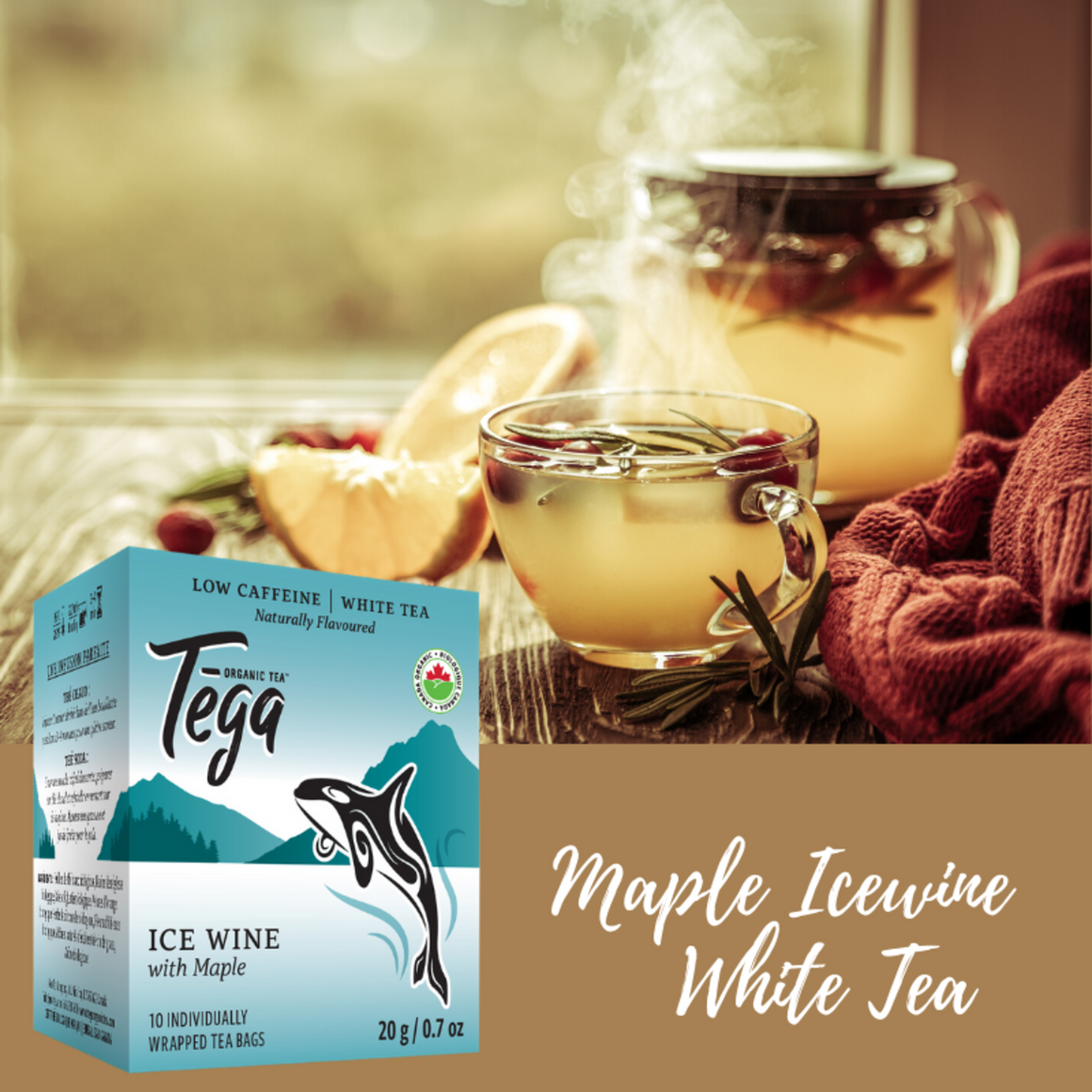 Tega Tea West Coast Collection Organic Herbal Tea Gift Pack (4 x 10ct Boxes)